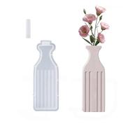 LfrXtra Home,Moldes de silicona a rayas para jarrones de resina epoxi, moldes de silicona para florero y decoración del hogar