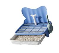 LfrXtra Inodoro para Perros con Red Elevada Animales Intermedios Bandeja Desmontable Y Lavable contra Plan De Escape Baño Interior Fuerte con Fondo Antideslizante Inodoro De Entrenamiento IR