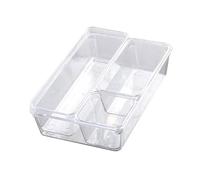 LfrXtra Juego De Organizador Cajones Bandejas Maquillaje Transparentes Cajones Escritorio Divisores Aparador Contenedores Almacenamiento Caja Separación Para Baño Oficina Contenedor