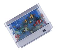 LfrXtra Lámpara LED para el hogar, acuario de bebé, para dormitorio y oficina, luz virtual de peces en movimiento, ideal para niños y gatos