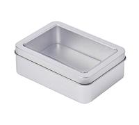 LfrXtra Rectangle Metal Card Box Juego Cartas Contenedor Joyería Estuche Almacenamiento Empaca Juego Póker Caja Almacenamiento Tarjetas Póker Vacías