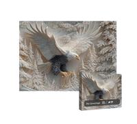 LfrXtra Rompecabezas Monocromo De 1000 Piezas para Obra Arte Paisaje Bosques Serenos con Corte Precisión Diseño Entrelazado Rompecabezas Vida Silvestre