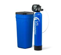 LFS CLEANTEC IWSC 1000 - Ablandador de agua para 3 - 4 personas, multifamiliar, depósito de sal separado para largos intervalos de recarga, incluye kit de conexión