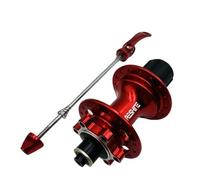 LFSPHQEC Mountain Road Bike Rear Hub 24/28/32/36 Hole 5 Bearings 6 Pawls 120 Click Disc Brake Quick Release(QR) HG for 7/8/9/10/11/12 Speed Cassette(Red 32 Holes Quick-Release)