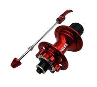 LFSPHQEC Mountain Road Bike Rear Hub 24/28/32/36 Hole 5 Bearings 6 Pawls 120 Click Disc Brake Quick Release(QR) HG for 7/8/9/10/11/12 Speed Cassette(Red 28 Holes Quick-Release)