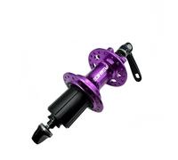 LFSPHQEC Mountain Road Bike Rear Hub 24/28/32/36 Hole 5 Bearings 6 Pawls 120 Click Disc Brake Quick Release(QR) HG for 7/8/9/10/11/12 Speed Cassette(Purple 32 Holes Quick-Release)