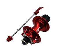 LFSPHQEC Mountain Road Bike Rear Hub 24/28/32/36 Hole 5 Bearings 6 Pawls 120 Click Disc Brake Quick Release(QR) HG for 7/8/9/10/11/12 Speed Cassette(Red Quick-Release 24 Holes)