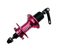 LFSPHQEC Mountain Road Bike Rear Hub 24/28/32/36 Hole 5 Bearings 6 Pawls 120 Click Disc Brake Quick Release(QR) HG for 7/8/9/10/11/12 Speed Cassette(Pink 24 Holes Quick-Release)