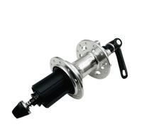 LFSPHQEC Mountain Road Bike Rear Hub 24/28/32/36 Hole 5 Bearings 6 Pawls 120 Click Disc Brake Quick Release(QR) HG for 7/8/9/10/11/12 Speed Cassette(Silver Quick-Release 32 Holes)