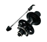 LFSPHQEC Mountain Road Bike Rear Hub 24/28/32/36 Hole 5 Bearings 6 Pawls 120 Click Disc Brake Quick Release(QR) HG for 7/8/9/10/11/12 Speed Cassette(Black Quick-Release 24 Holes)