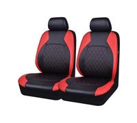 LFSYYD Fundas Asientos Coche Cuero para Aixam Crossover, Protector de Asiento Delantero Impermeables Juegos De Cubreasientos Interior Accesorios,D/Red