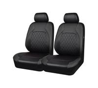 LFSYYD Fundas Asientos Coche Cuero para Dacia Duster 2018-2024, Protector de Asiento Delantero Impermeables Juegos De Cubreasientos Interior Accesorios,A/Black