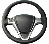 LFZDFSD Funda para Volante de Coche Cosida a Mano para Fiesta 2008-2013 para Ecosport 2013-2016 Funda para Volante de Coche