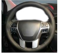 LFZDFSD Funda para Volante de Coche Cosida a Mano para Ford para Everest Ranger 2016 2017 2018 2019 Funda para Volante de Coche