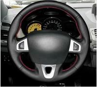 LFZDFSD Funda para Volante de Coche Cosida a Mano para Renault Megane 3 2008-2016 Funda para Volante de Coche
