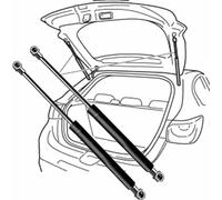LFZDFSD Varilla de Soporte del Maletero de la Puerta Trasera del Coche para Citroen C4 Cactus Van (0B,0P) 2019-2021(OEM:9800805480)-53.4cm Varilla de Soporte del Resorte de Gas del Amortiguador
