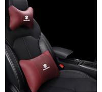 LFZNB Cojín ergonómico para Asiento de Coche con Espuma viscoelástica y Soporte para el Cuello y la Espalda para Suzuki .,Red