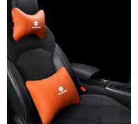 LFZNB Cojín ergonómico para Asiento de Coche con Espuma viscoelástica y Soporte para el Cuello y la Espalda para Suzuki Kei.,Orange