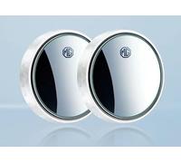 LFZNB Espejo para ángulo Muerto, Circular sin Marco, Giratorio 360°, antirreflejos, Ajustable, de Cristal Convexo de Alta definición, maximiza la visión Trasera. para MG ZS HS,White