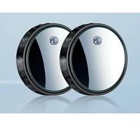 LFZNB Espejo para ángulo Muerto, Circular sin Marco, Giratorio 360°, antirreflejos, Ajustable, de Cristal Convexo de Alta definición, maximiza la visión Trasera. para MG ZS HS,Black