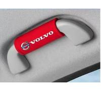LFZNB Protector de Manilla de Puerta, Tejido de Pelo Corto, Resistente al Polvo y a los arañazos, Duradero, Funda para Freno de Mano, Apto para Modelos Volvo C30 C40 C70.,Red