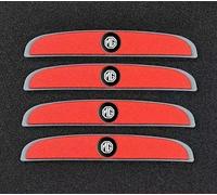 LFZNB Protector Universal para el retrovisor y el Parachoques, Almohadilla Protectora, película Protectora de Fibra de Carbono para el Parachoques del Coche, Apto para Modelos MG5/6/7.,Red