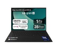 Portátil LG Gram 16Z90TL-G.AU88BN Intel Core Ultra 7-258V/ 32GB/ 1TB SSD/ 16'/ Win11 Negro
