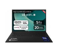 LG - 17Z90T-G.AA78B ordenador portatil Intel Core Ultra 7 255H Portátil 43,2 cm (17") WQXGA 16 GB LPDDR5x-SDRAM 1 TB Unidad de d