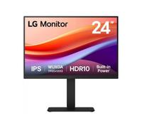 Monitor Profesional LG 24BA55W-B 24'/ WUXGA/ Multimedia/ Regulable en altura/ Negro