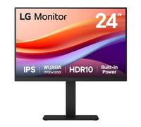 Monitor Profesional LG 24BA55W-B 24'/ WUXGA/ Multimedia/ Regulable en altura/ Negro