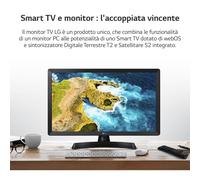LG 24TQ520S Monitor TV 24 Smart WebOS 22 Wi-Fi NOVEDAD 2022 Negro