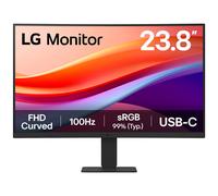 LG 24U421A-B Monitor, 23.8", FHD, Curvo 1500R, Panel VA, 1920 x 1080, 100Hz, 5ms, USB Tipo-C, sRGB 99%, Ajuste Inclinación, Negro Mate