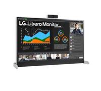 LG 27BQ70QC-S - Monitor Libero QHD 27 pulgadas, Panel IPS: 2560x1440, sRGB 99%, HDR10, Cámara Web Full HD Desmontable, Conectividad Universal, Inclinación Ajustable, Color Negro