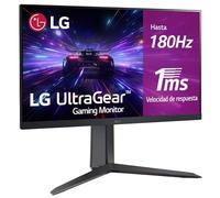 LG 27GS65F-B - Monitor Gaming Ultragear, 27", Pantalla IPS, (1920x1080), 16:9, 180 Hz, 1ms Black Stabilizer, G-Sync Compatible y FreeSync, Negro