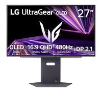 LG 27GX790A-B Monitor de juegos ultragear OLED de 27 pulgadas QHD 1440p 480Hz, 0.03ms, DisplayPort 2.1, True Black 400, NVIDIA G-Sync, AMD FreeSync Premium Pro, HDMI, USB, inclinación/altura/giratorio