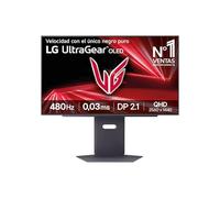 LG 27GX790A-B Monitor Ultragear, 26.5'', OLED, 2560x1440, 480Hz, 0,03ms, G-Sync Compatible y FreeSync Premium Pro, Pivotable, Morado Grisáceo