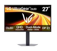 LG 27GX790B-B - Monitor Gaming Ultragear OLED, 26.5", QHD (2560x1440), 16:9, 540Hz, 0.02ms, DP 2.2, HDR10, NVIDIA G-Sync, FreeSync Premium Pro, Plano, Pivotable, Altura Ajustable, Morado Grisáceo