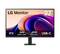 LG 27U631A-B Monitor, 27", QHD, Panel IPS, 2560 x 1440, 100Hz, 5ms, USB Tipo-C, sRGB 99%, Ajuste Inclinación, Negro