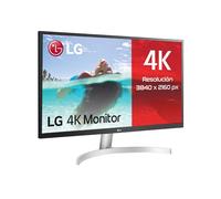 LG 27UL500-W - Monitor 27 pulgadas UHD, Panel IPS: 3840x2160, 60Hz, 5 ms, 1000:1, 300nit, sRGB 98%, 16:9, HDMI, DisplayPort, Conectividad Universal, Inclinación Ajustable, Color Blanco