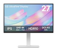 LG 27US550-W Monitor Ultrafino de computadora IPS 4K UHD (3840 x 2160), 60Hz, HDR10, Modo de Lectura, HDMI, DisplayPort, inclinación/Altura/rotación, Soporte Ajustable, Blanco