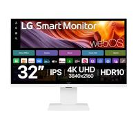 LG 32 IPS MONITOR SPK WEBOS 32U850SA-W | webOS Apps, cámara web Full HD desmontable, hub USB-C con 90 W PD, AirPlay 2 y Bluetooth, inclinación