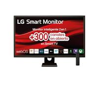 LG 32SR50F-B - Smart Monitor, 32", Pantalla IPS, 1920x1080, IPS, (16:9), webOS23, 250 nits, con Mando, Sin Cámara, Inclinación Ajustable, Negro