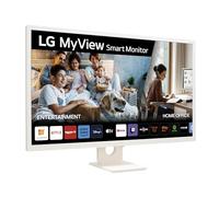 LG 32SR50F-W - Smart Monitor, 32", Pantalla IPS, 1920x1080, IPS, (16:9), webOS23, 250 nits, con Mando, Sin Cámara, Inclinación Ajustable, Blanco