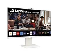 LG 32SR85U-W - Smart Monitor MyView, 32", Pantalla IPS, 3840x2160, IPS, (16:9), webOS23, 400 nits, Sin Mando, con Cámara, Inclinación Ajustable, Blanco
