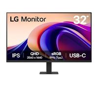 LG Electronics Monitor 32U631A, 32 pulgadas, QHD 1440p, 100Hz, tiempo de respuesta de 5ms, panel IPS, USB-C, HDMI (negro mate)