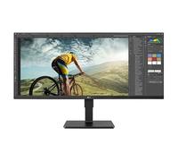 LG 34BN670P-B - Monitor panorámico Corporativo (Panel IPS: 2560x1080p, 21:9, 400 cd/m², 1000:1, sRGB >99%, 75Hz, 5ms); diag. 86,6cm; entradas: DP x1, HDMI x2; altavoces 7W ; marcos ultrafinos; Freesyn