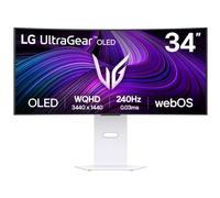 LG 34GX90SA-W.AEU, Monitor Gaming Ultragear 34", 3440 x 1440, 240 Hz, OLED Curvo 800R, WQHD, < 1ms, G-Sync Compatible y FreeSync Premium, DCI-P3 98,5%