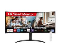 LG 34SR65QC-B - Smart Monitor, 34", Pantalla VA, 3440x1440 UWQHD, VA, (21:9), webOS23, 300 nits, con Mando, Sin Cámara, Inclinación Ajustable, Negro