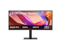 LG 34U650A-B - Monitor UltraWide, 34'', Curvo 3800R, IPS, WQHD, (3440x1440), 21:9, 100Hz, 5 ms (GTG), HDR10, USB-C, Inclinable, Negro