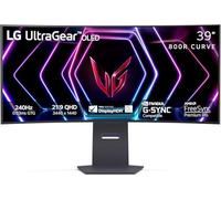 LG 39GS95QE Ultragear OLED Curved Gaming Monitor 39-Inch WQHD 800R 240Hz 0.03ms DisplayHDR True Black 400 AMD FreeSync Premium Pro NVIDIA G-Sync HDMI 2.1 DisplayPort Tilt/Height/Swivel Stand - Black